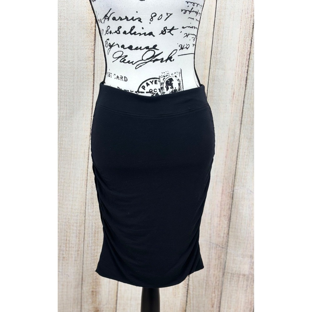 Athleta Transcend Convertible Skirt or Tube Dress Extra Small Black Modal Wool